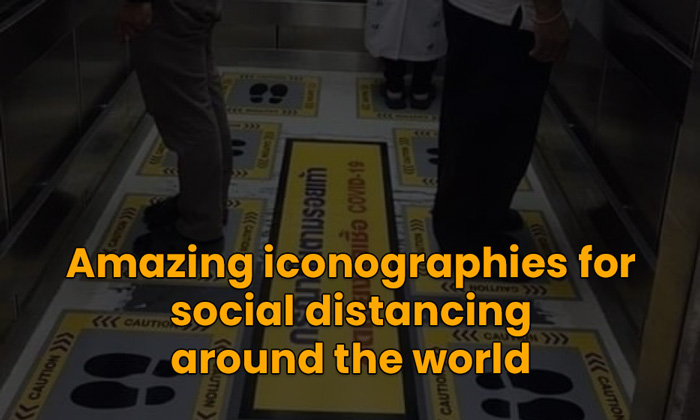 Amazing iconographies for social distancing: current scenario around the world